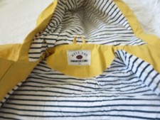 Kids yellow raincoat French Marine jacket Weekend A La Mer age 7-8 rain jacket