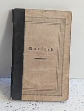 Manfred Lord Byron 1820 Danish Translation P F Wulff V Scarce Byroniana