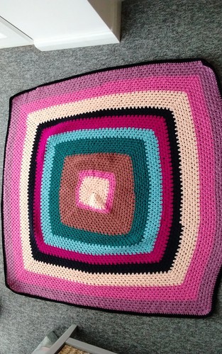 Hand crochet granny square - granny,