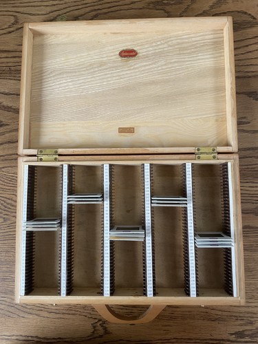 Vintage wooden slide - wooden,