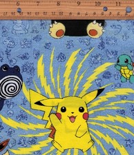 Picachu Pokemon Fabric Vintage