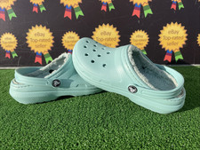 Crocs Women's Junior  Classic Faux Fur Lined  Clogs J4 UK 4 EUR  36-37