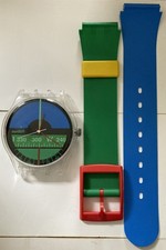 Vintage Maxi Swatch " Nautilus "  'AG1987 Large Wall Clock Resto Spares Working