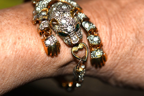 Vintage articulated gold - vintage,