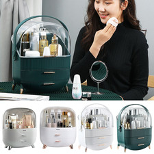 XL Large Make Up Organiser Cosmetic Vanity Case Box 2 Drawers Skincare Storage