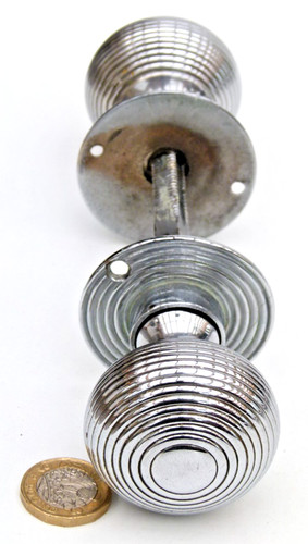 Pair edwardian antique chromed - pair,