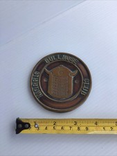 Rare Preloved Heavy Morris Bullnose Club Brass and Copper  Car Badge Emblem
