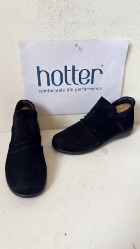 Hotter marly black leather - black,