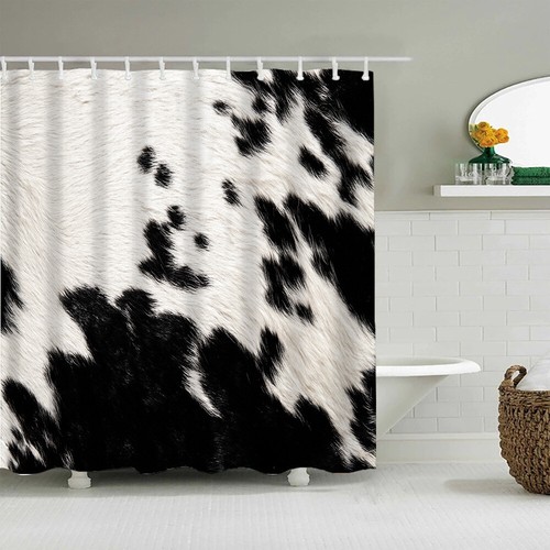 Black and white leopard print - white,