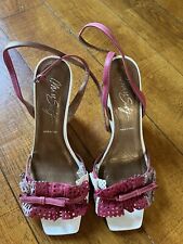 Miss Sixty Frills Leather platform Strap Shoes