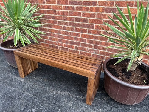 Rustic designed wood - , bench