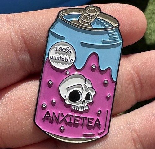 Anxietea enamel pin badge - enamel,