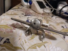 Vintage Desk Model Spitfire Fighter Plan, Possible Aircraft Grade Aluminum,  WW2