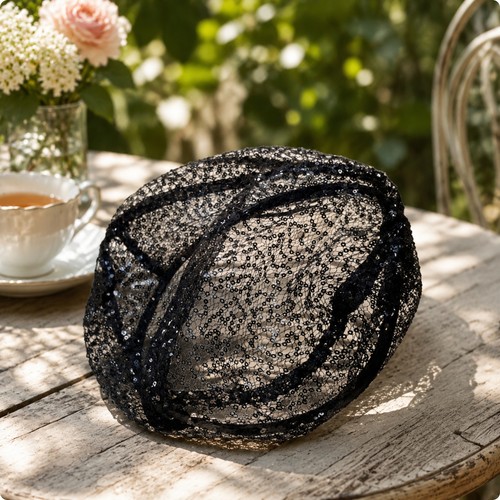 Sequin beret hat sequined - beret,