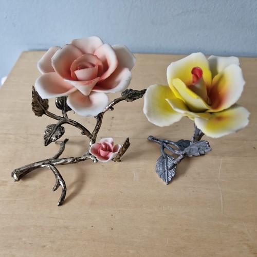 Vintage porcelain rose - ,