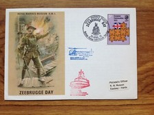Royal Marines Museum Zeebrugge Day ,British  Forces pmk 1973 Commemorative Cover