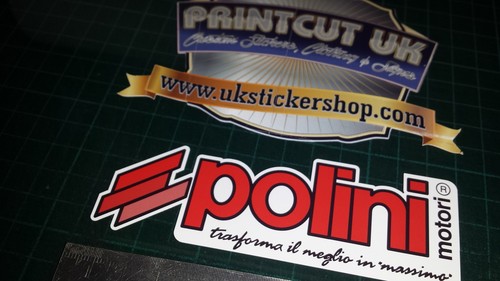 Polini custom red decals - 2x,