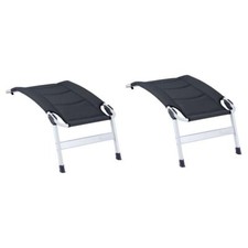 2x Isabella Footrest Dark Grey
