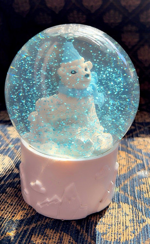 Polar bear glitter snow - polar,