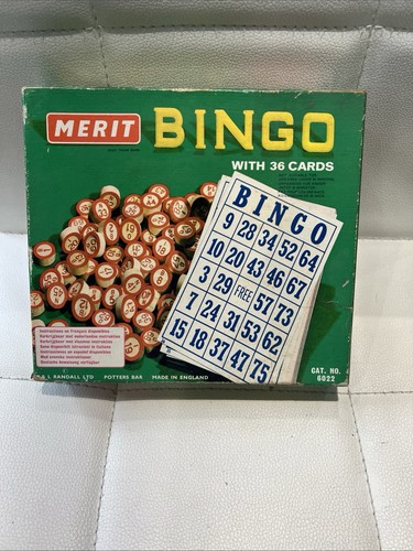 Vintage retro merit bingo - retro,