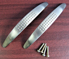 2 Brushed Nickle Dimpled Bow