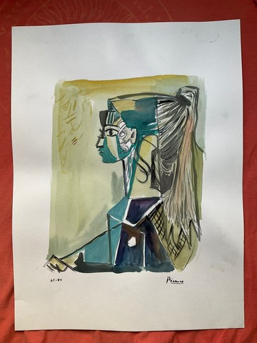 Picasso painting drawing - -,