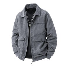 2025 Men's Corduroy Jacket, Casual Spring Autumn Soft Warm Coat