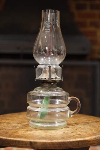 Vintage glass finger paraffin - glass,