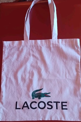 Lacoste cotton tote bag - cotton,