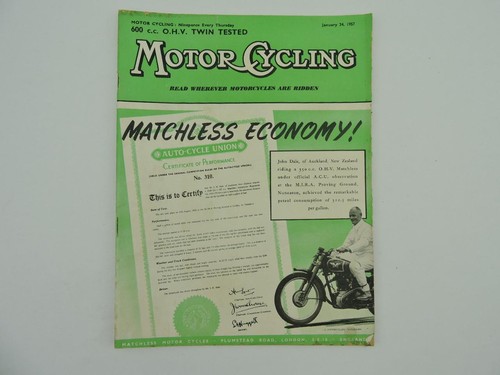 Vintage jan 1957 motorcycling - 1957,