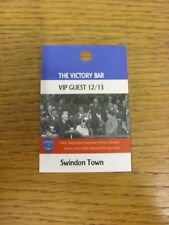 18/09/2012 Ticket: Portsmouth v Swindon Town [The Victory Bar VIP Guest Pass] .