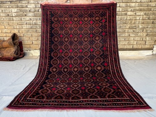 Antique afghan baluchi rug - antique,