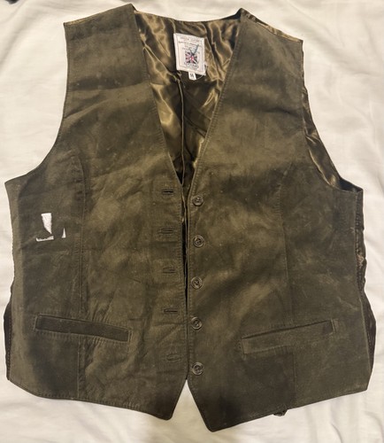 Vintage woolea suede waistcoat - woolea,