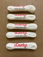 5x Bundle Job Lot of Hunts County White Cricket Shoe Laces (New) Free P+P