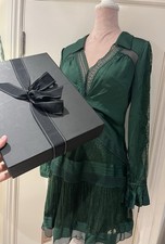 Self Portrait Green Fine Lace