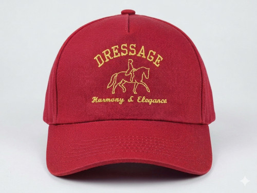 Embroidered dressage baseball - embroidered,