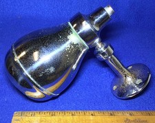 vintage CHROME WALL MOUNT old can SERVICE STATION gas pump sign ~SOAP DISPENSER~