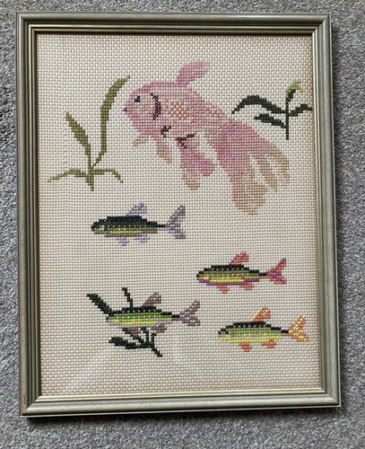 Vintage framed completed - vintage,
