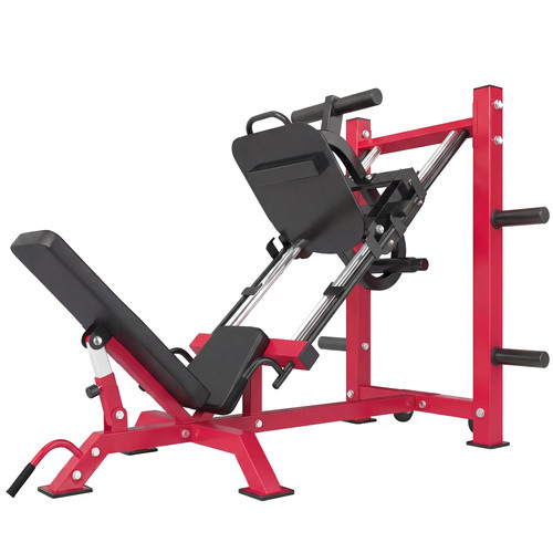 Red leg press machine - red,