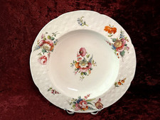 BEAUTIFUL ROCKINGHAM/BRAMELD CABINET/DINNER PLATE - FLORAL SPRAYS PATT - C1840's
