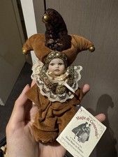 Unique Italy Venice handmade Triangle doll Magie di Carnevale new with tags