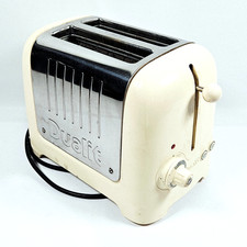 Dualit 2-Slice Toaster Cream Off White & Stainless Steel Model DLT2GB Preloved