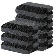 1-15 Pack 100%Egyptian Cotton Super Terry Tea Towels Kitchen Towels Hanging Loop