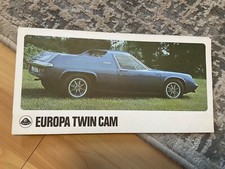 LOTUS EUROPA TWIN CAM BROCHURE c1971.
