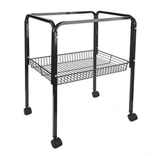 Black bird cage - bird, trolley