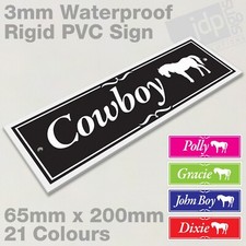 PERSONALISED PONY DOOR NAME