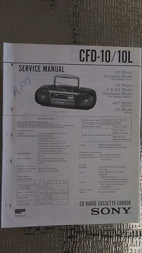 Sony cfd service - sony, l