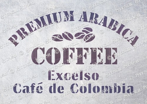 Grain sack coffee stencil - coffee, 3