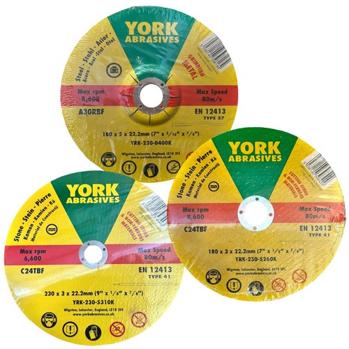 York abrasives steel metal - york,