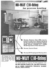 1962 Advert NU-WAY Commercial Oil-Fired Heating Burners #2 Small Print Ad 488/36